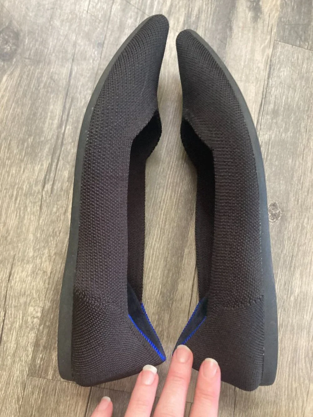 Rothy's The Point Flat in Black size 9.5
